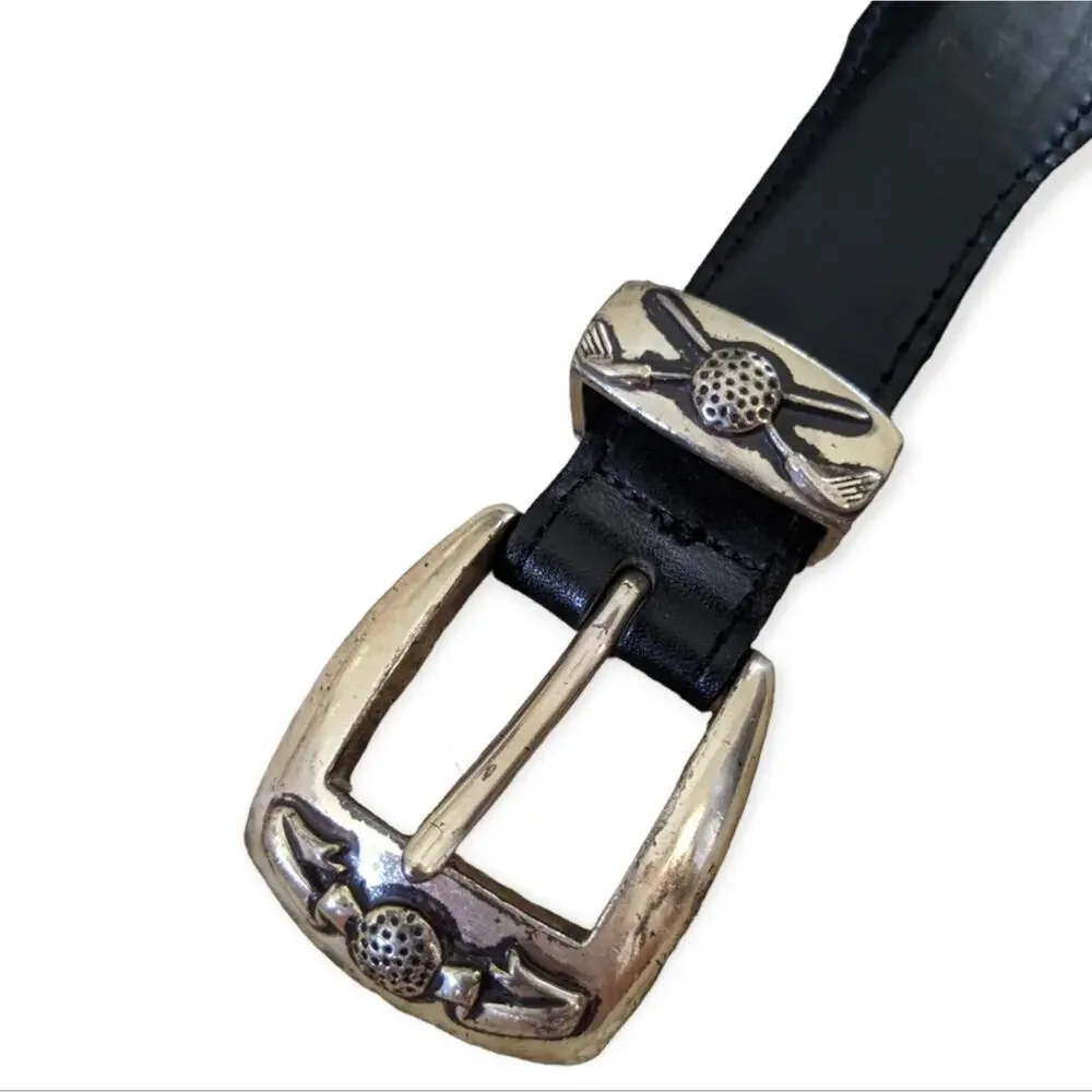 Onyx by Brighton Men's Leather Golf Belt Size 40